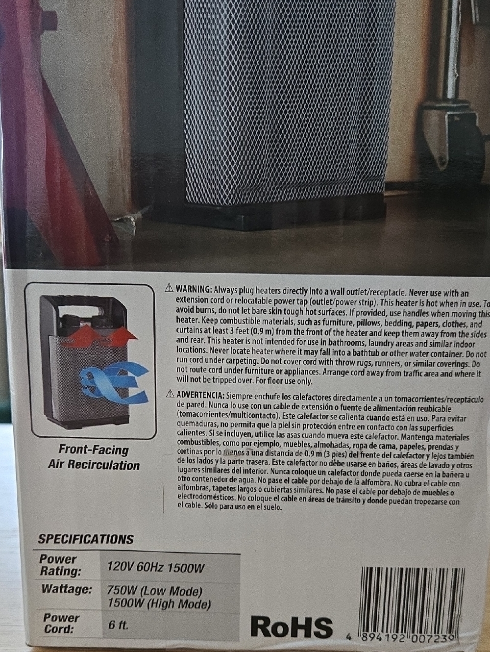 Hyper Tough Heavy-Duty Utility Heater - Picture 5 of 9